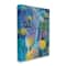 Stupell Industries Field of Abstract Florals Blue Green Yellow Canvas Wall Art